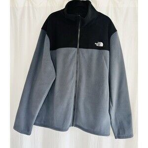 The North Face Men’s Glacier Full-Zip Fleece Jacket NF0A7UJP – Black/Grey – XXXL